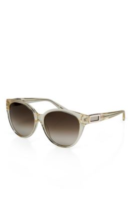 'Sunglass' | Round Lucite Frame Sunglasses