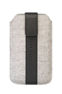'Alness Universal ' | Wool and Leather Cell Phone Case