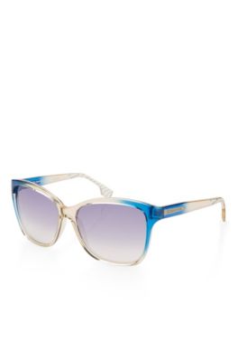 &lsquo;Sunglass&rsquo; | Plastic Two-Tone Frame Sunglasses