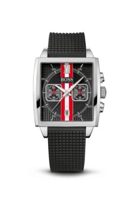 '1512731' | Black Silicon Strap Chronograph Watch