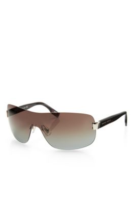 &lsquo;Sunglass&rsquo; | Gold Metal Shield Sunglasses