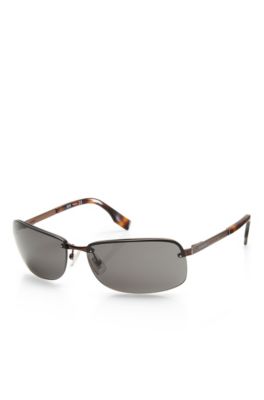'Sunglass' | Brown Metal Frame Sunglasses