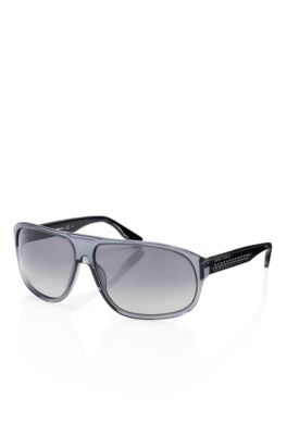 &lsquo;Sunglass&rsquo; | Translucent Plastic Aviator Sunglasses