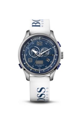 &lsquo;1512801&rsquo; | White Silicon Strap Watch