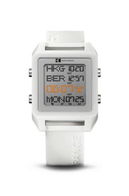 &lsquo;1512819&rsquo; | White Silicon Strap Watch