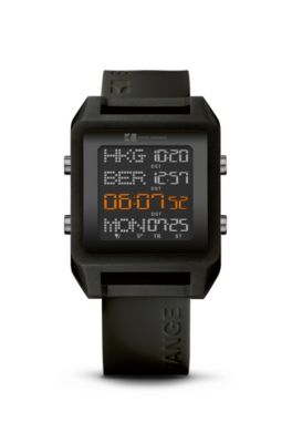 &lsquo;1512815&rsquo; | Black Silicon Strap Watch