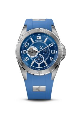&lsquo;1512814&rsquo; | Blue Silicon Strap Watch