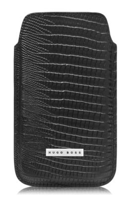 &lsquo;HBLTHUNIM00S1207' | Embossed Leather Cell Phone Case