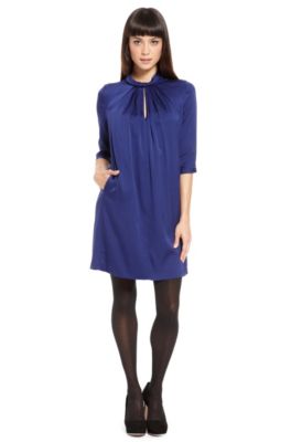 HUGO Silk Keyhole Dress