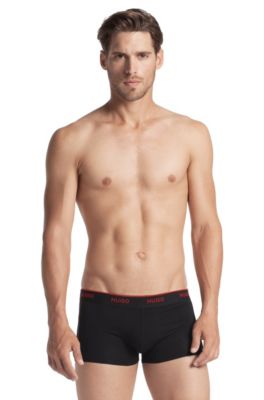 Boxer shorts with logo waistband 'Boxer SC HM', Black