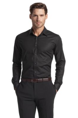 Slim fit blended cotton business shirt 'Elisha'