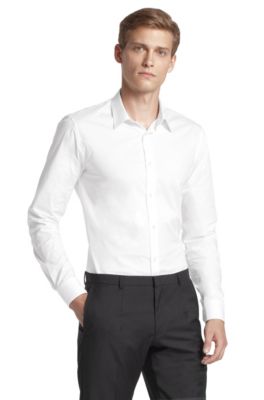 Smal business-overhemd &acute;Elisha` van katoenmix