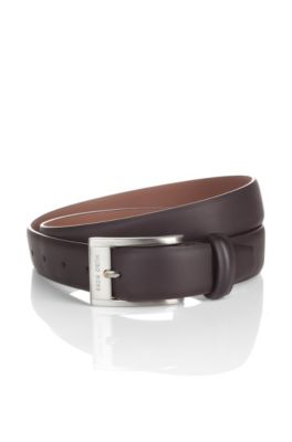 Riem 'BRANDON' met hoekige metalen gesp