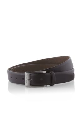 Riem 'BRANDON' met hoekige metalen gesp