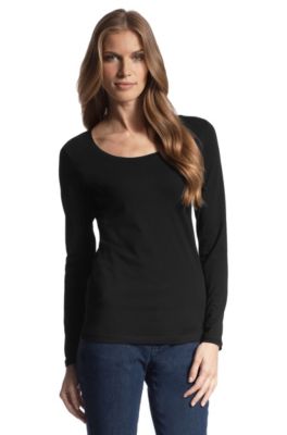 Blended cotton long sleeve top 'E3300'