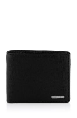 Portefeuille cuir de vachette estampill&eacute;, LOANO