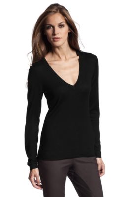 Feinstrick-Pullover &acute;F3441` aus Seiden-Mix