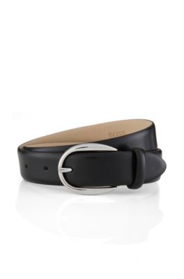 Fine leather belt with pin buckle 'Biki'