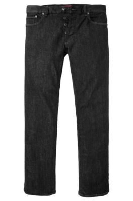 Jean Regular Fit en coton m&eacute;lang&eacute;, HUGO 677/8
