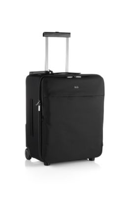 Trolley &acute;NEPTUNE` aus Nylon-Rindsleder Mix
