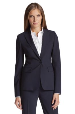 Fitted blazer in blended shorn wool &acute;Juicy6`