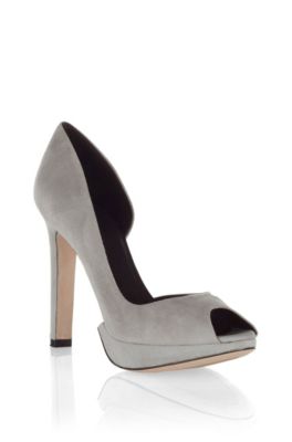 Suede peep toe 'SYLVIE'