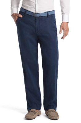 Comfort Fit, linen trousers 'Callum-W'