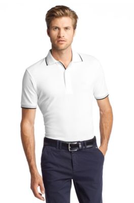 Polo shirt with stripe details 'Paddy'