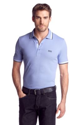 Polo shirt with stripe details 'Paddy'