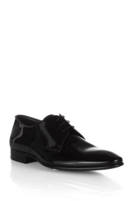 Elegant patent calfskin Derby &acute;Cristallo`