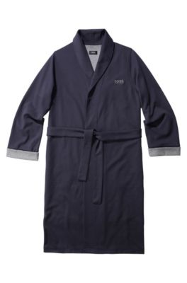Peignoir en coton m&eacute;lang&eacute;, Shawl Collar BM