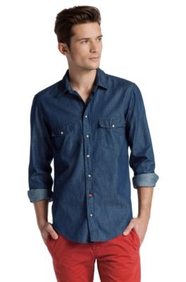 Freizeit-Hemd &acute;EddaieE` im Denim-Look