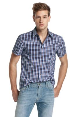 Short-sleeved shirt with a Kent collar 'EluiE'