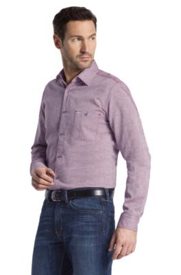 Chemise d&eacute;tente en lin et coton, MARCOS