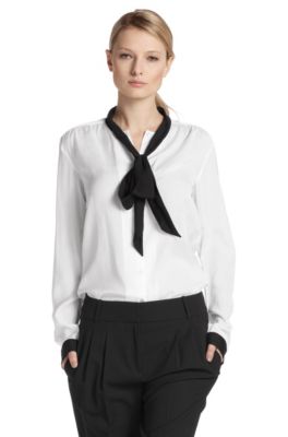 Schluppen-Bluse &acute;Eliz` aus edlem Viskose-Mix