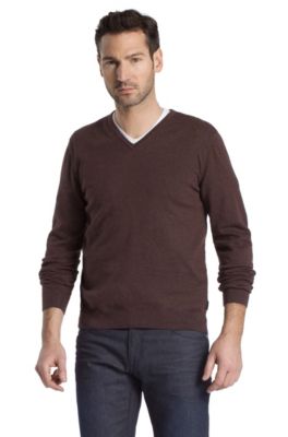 Feinstrick-Pullover &acute;Gent-1` mit V-Neck