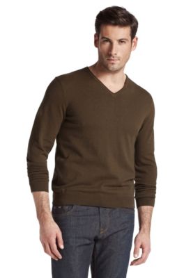 Feinstrick-Pullover &acute;Gent-1` mit V-Neck