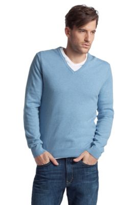 Feinstrick-Pullover &acute;Gent-1` mit V-Neck