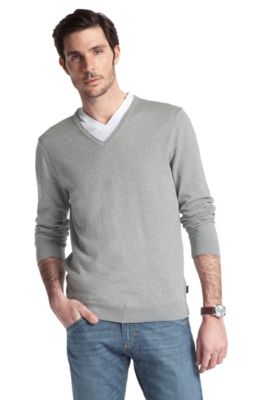 Feinstrick-Pullover &acute;Gent-1` mit V-Neck