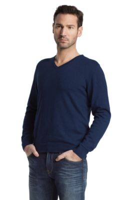 Feinstrick-Pullover &acute;Gent-1` mit V-Neck