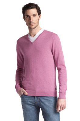 Feinstrick-Pullover &acute;Gent-1` mit V-Neck
