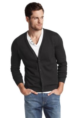 Feinstrick-Cardigan &acute;Gallert` aus Baumwolle