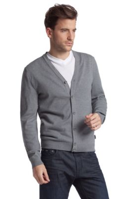 Feinstrick-Cardigan &acute;Gallert` aus Baumwolle