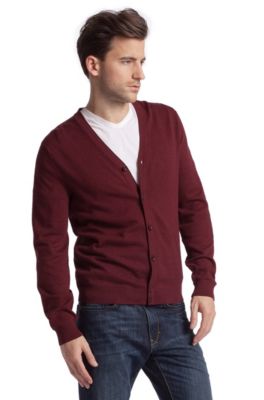 Feinstrick-Cardigan &acute;Gallert` aus Baumwolle