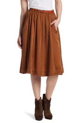 Silk/cotton skirt 'Besina-D'