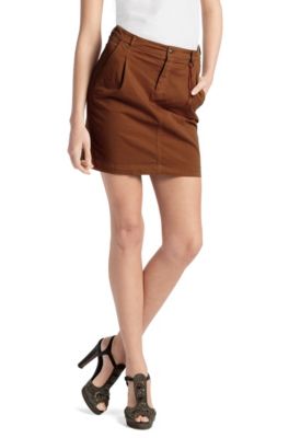 Mini skirt with waist pleats 'Biwan-D'