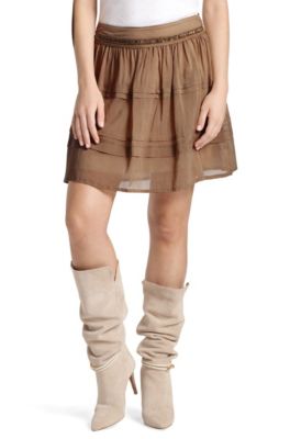 Silk cotton blend skirt 'Babetti-W'