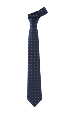 Tie with a geometric woven pattern 'TIE CM 8'