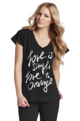 Designer-Shirt &acute;Vapee` mit V-Ausschnitt