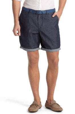 Shorts&acute;Clyde1-6-W` aus Leinen-Mix
